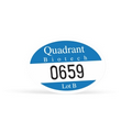 Oval Vinyl Outside Parking Permit (2"x2 3/4")